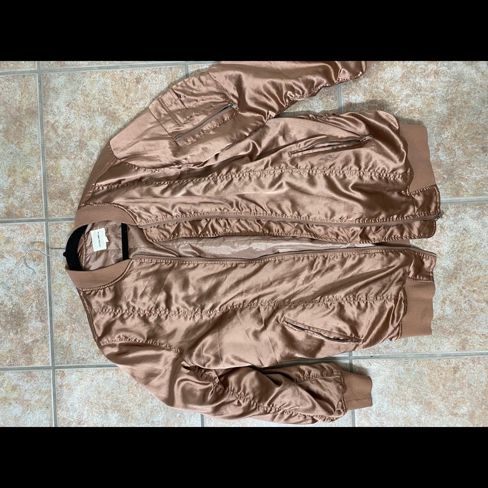 Rose Gold Bomber Jacket
